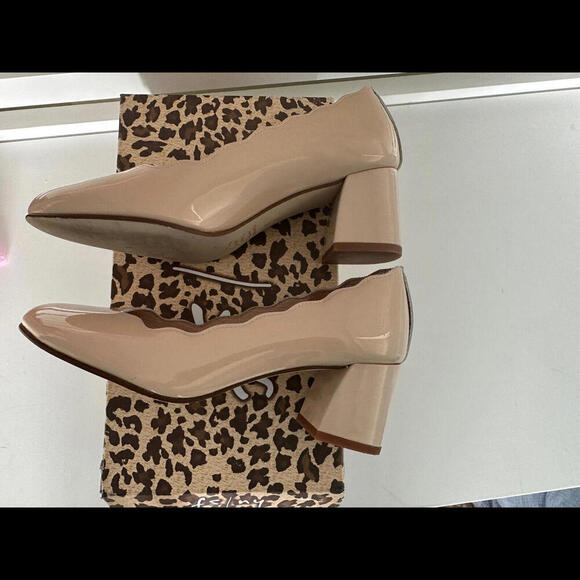 Tuckernuck French Sole fs ny Wave Beige Patent Heels Shoes $215 - Picture 6 of 7